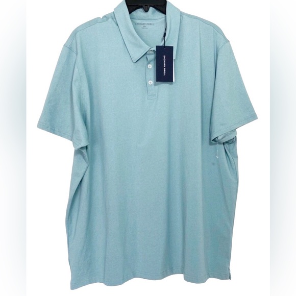 Zachary Prell Classic  Fit Aqua Polo Shirt XXL - Picture 4 of 10